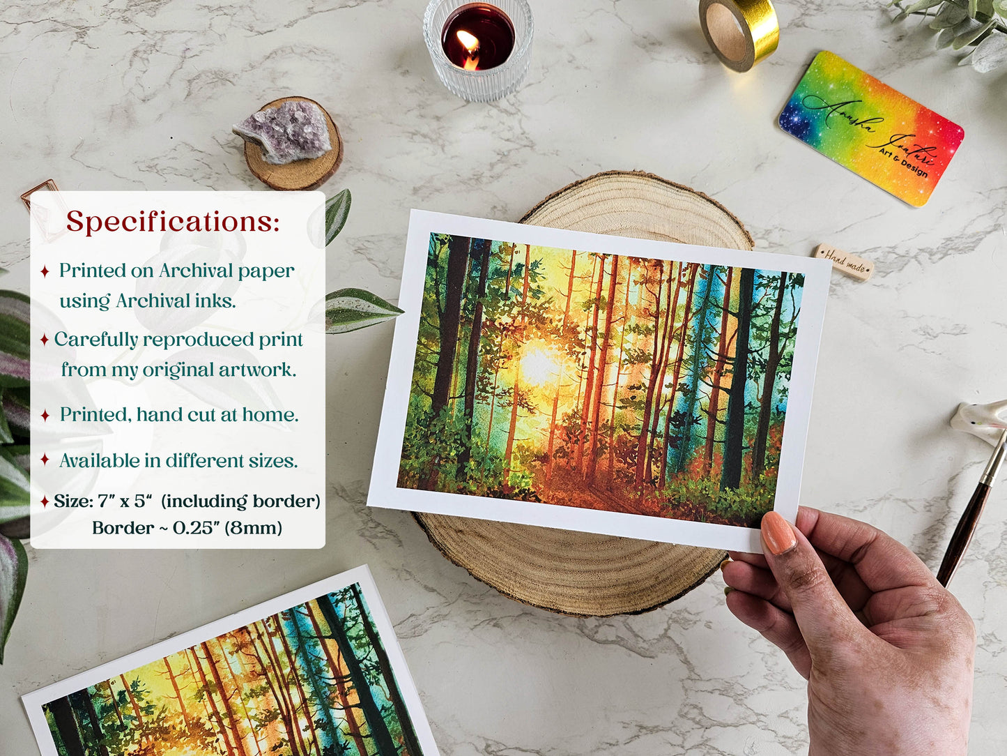 Majestic Sunset in a Forest | Golden Hour Forest Painting