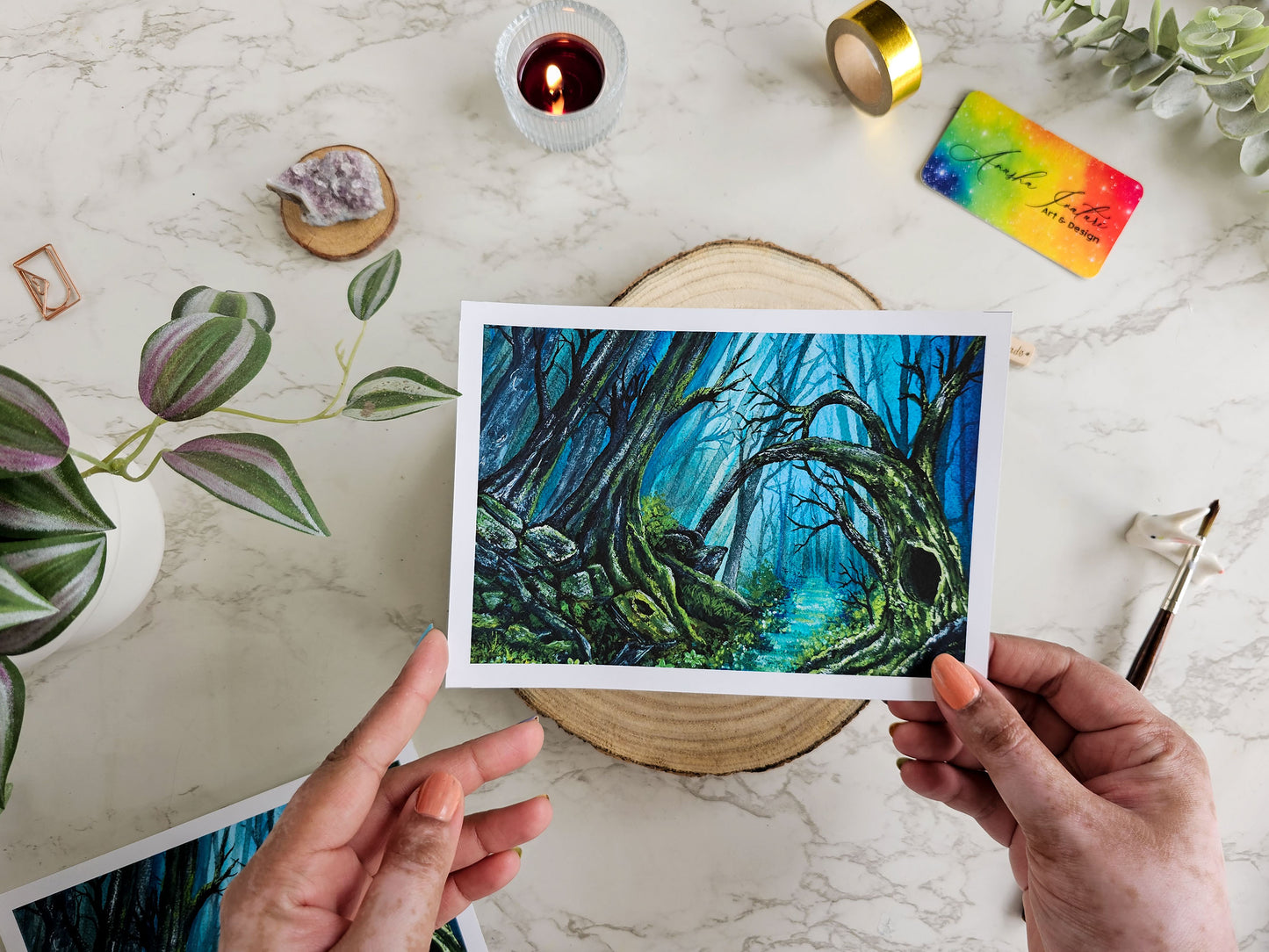 Shadow of the Woods | Fantasy Forest Painting Print