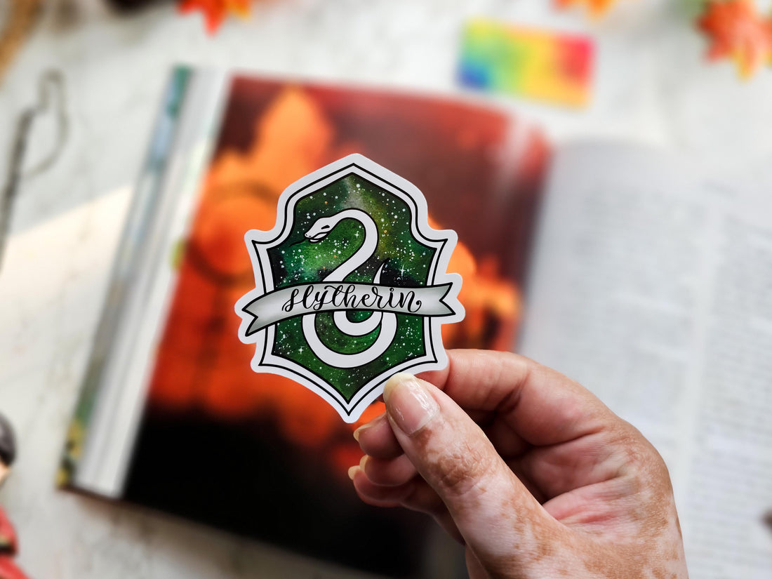 Harry Potter Holographic Slytherin House Sticker | Hogwarts wizardry S ...