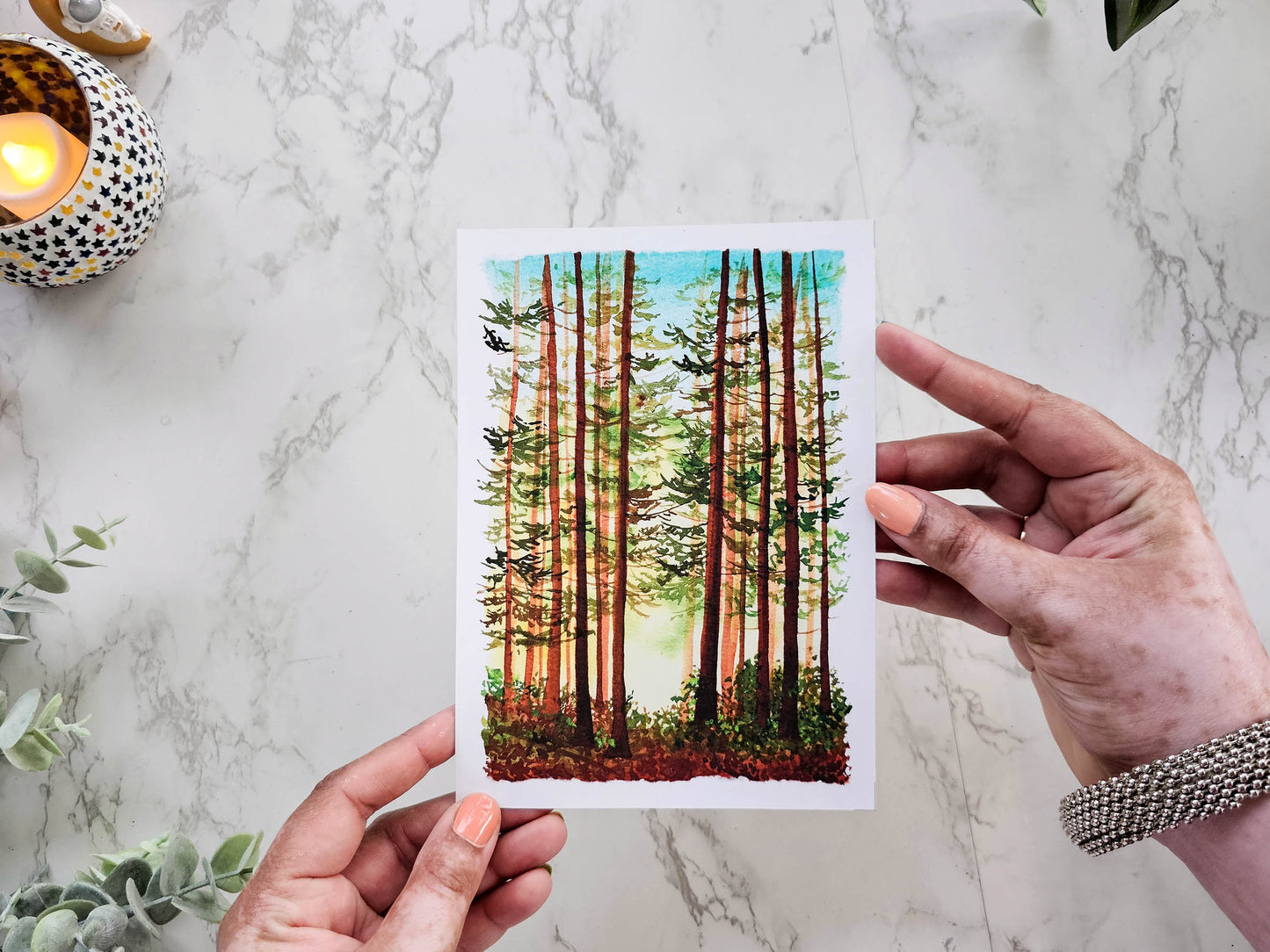 Whispering Pines | Forest Painting Art Print