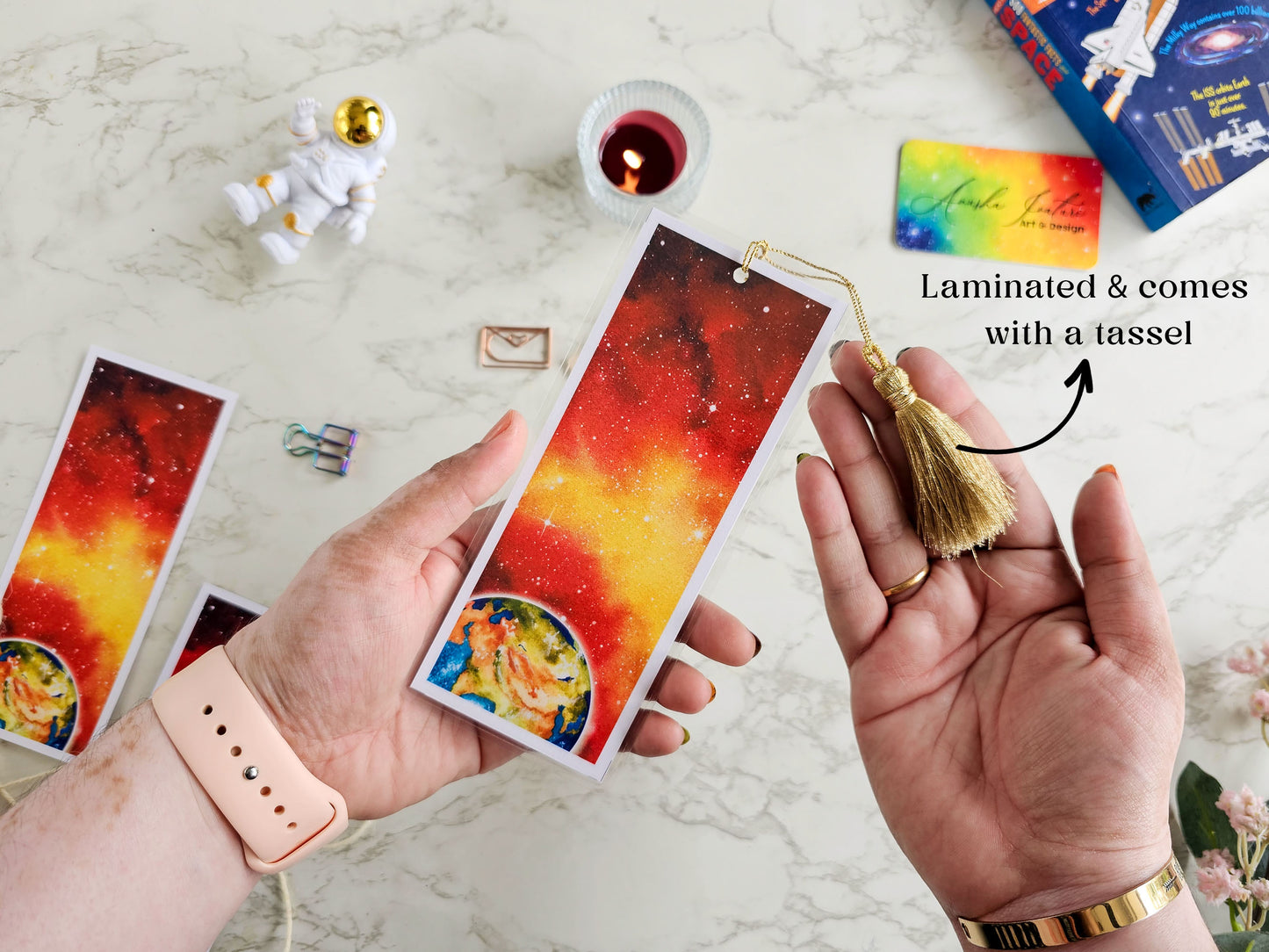 Outerspace Galaxy Bookmark